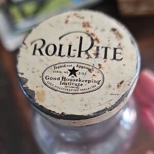 Roll-Rite Glass Vintage Rolling Pin